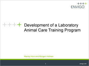 AALAS 2019 Mandy Horn and Morgan Holmes - Presentation