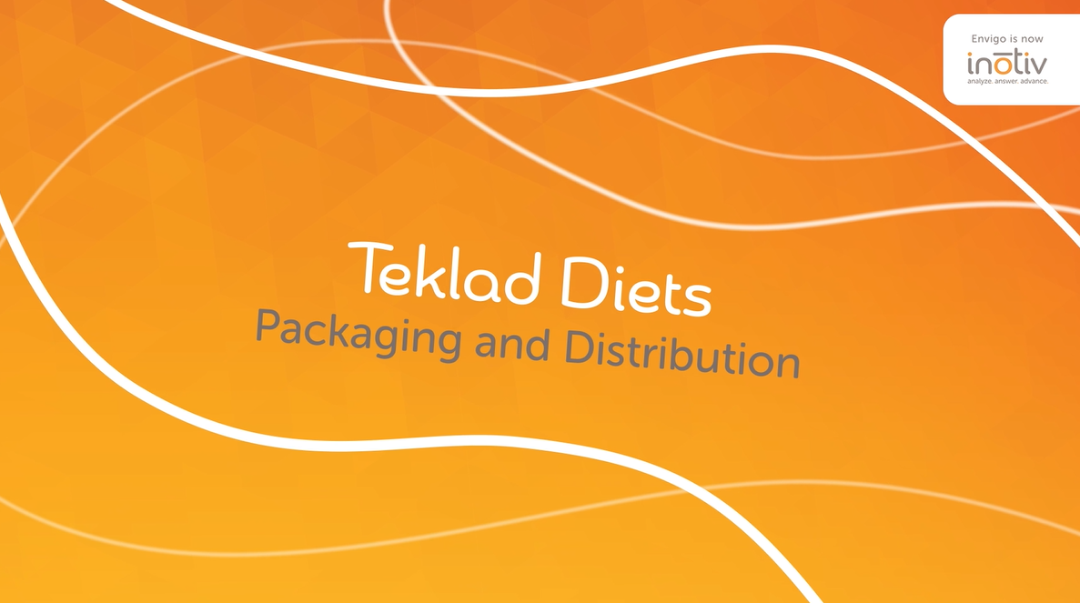 Teklad diets: Packaging and distribution