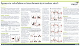 Retrospective study of clinical pathology changes in sick or moribund animals