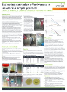 Evaluating sanitation effectiveness in isolators