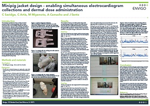 Minipig jacket design - enabling simultaneous electrocardiogram collections and dermal dose administration